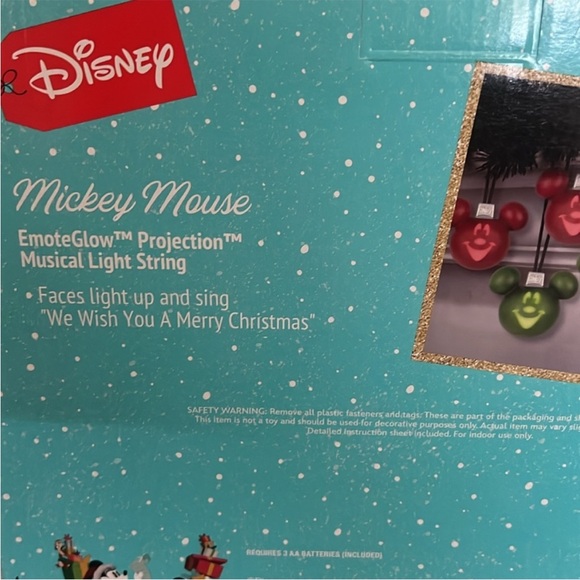NWT Disney Christmas Mickey Mouse Musical Light String - Picture 2 of 2